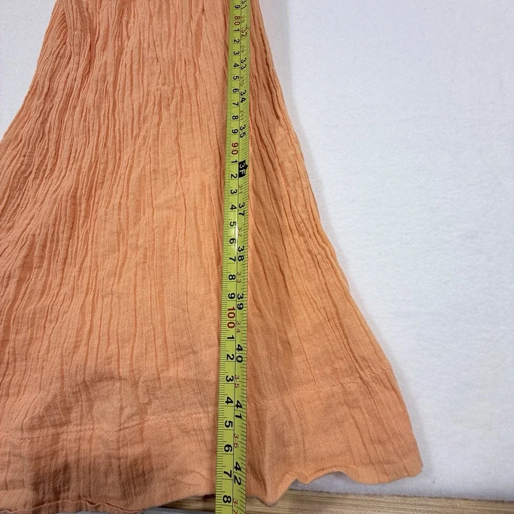 Free People Cut Out For It Jumpsuit‎ Sz S Sherbert Orange Summer Resort Beach